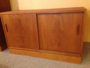 teak cabinet on consignment