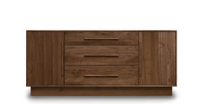copeland moduluxe 3-drawer dresser with 2 side cabinets