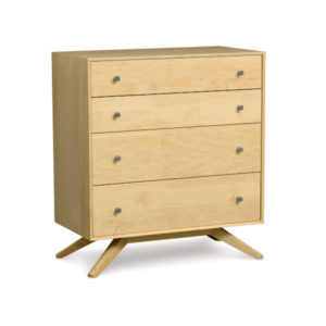 Astrid Four Drawer Dresser in Natural Maple