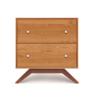 Astrid Two Drawer Nightstand in Natural Cherry