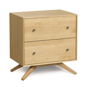 Astrid Two Drawer Nightstand in Natural Maple