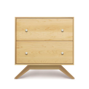 Astrid Two Drawer Nightstand in Natural Maple