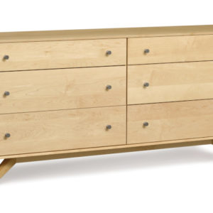 Astrid Six Drawer Dresser in Natural Maple
