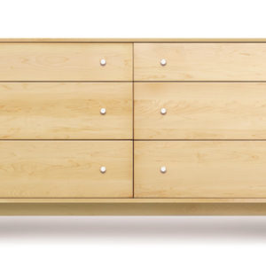 Astrid Six Drawer Dresser in Natural Maple
