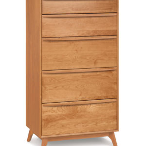 Catalina Five Drawer Narrow Dresser in Natural Cherry