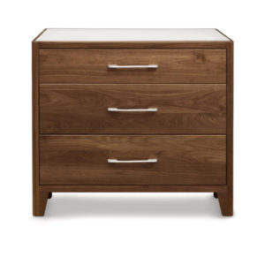 Contour Three Drawer Dresser in Natural Walnut