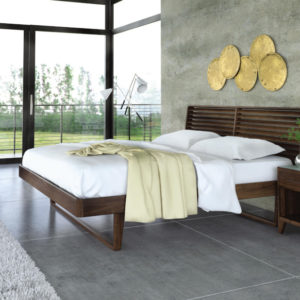 Contour Bedroom Collection in Natural Walnut