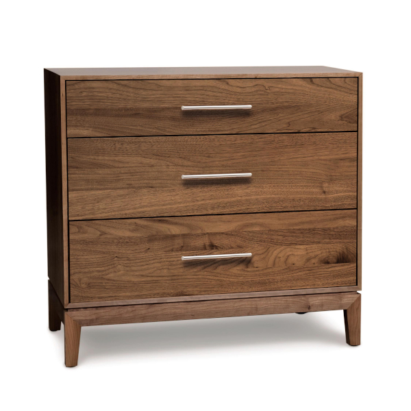 Mansfield Three Drawer Dresser in Natural Walnut