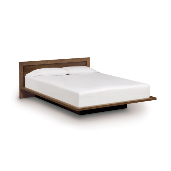 Moduluxe Plinth Bed in Natural Walnut