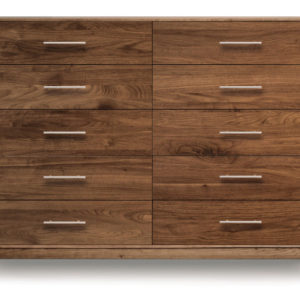 Mansfield Ten Drawer Dresser in Natural Walnut