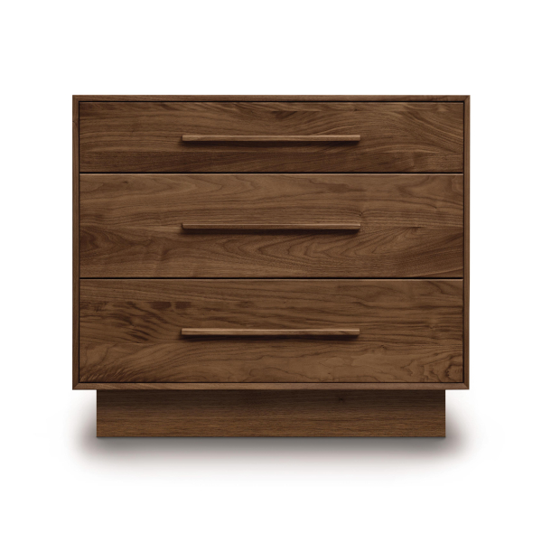 Moduluxe Three Drawer Dresser in Natural Walnut