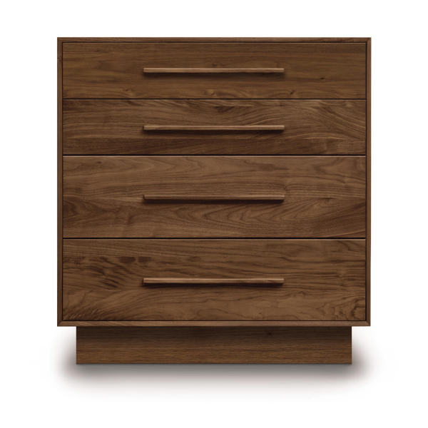 Moduluxe Four Drawer Dresser in Natural Walnut