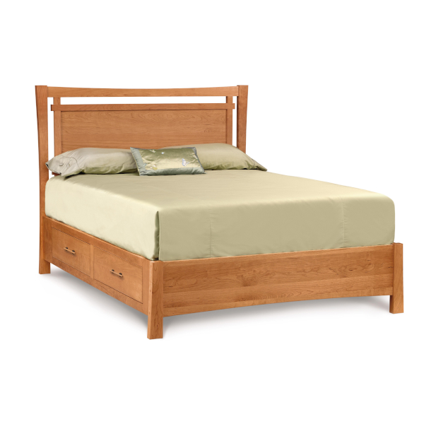 Monterey Bed with storage in Natural Cherry