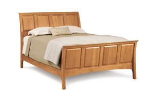Sarah Bed with High Footboard in Natural Cherry