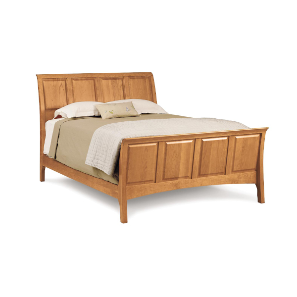 Sarah Bed with high footboard in Natural Cherry