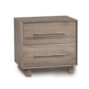Sloane Two Drawer Nightstand in Weathered Ash