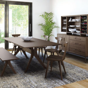 Audrey Dining Collection in Natural Walnut