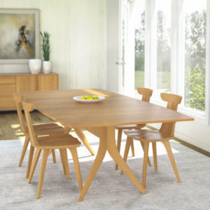 Catalina Trestle Dining Table & Estelle Sidechair in Natural Cherry