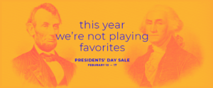 presidents' day sale