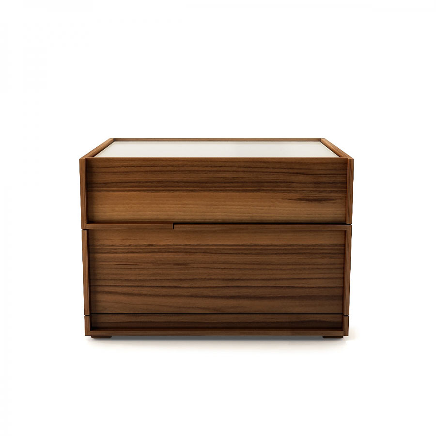 huppe 2-drawer wider nightstand