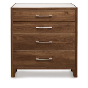 Contour Five Drawer Dresser in Natural Walnut