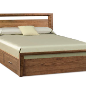 Mansfield Storage Bed in Natural Walnut