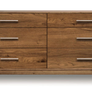 Mansfield Six Drawer Dresser in Natural Walnut