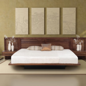 Moduluxe bedroom collection in Natural Walnut