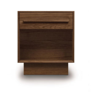 Moduluxe One Drawer Nightstand in Natural Walnut