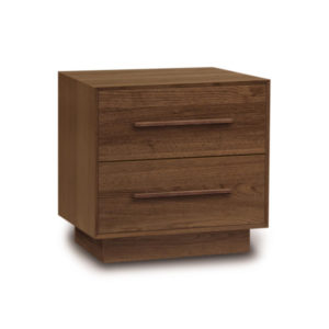 Moduluxe Two Drawer Nightstand in Natural Walnut