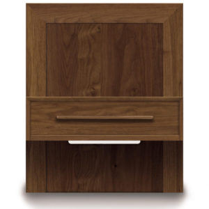 Moduluxe Single Drawer Nightstand (wide) in Natural Walnut