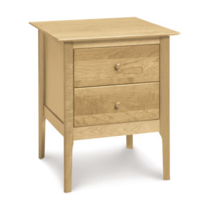Sarah Two Drawer Nightstand in Natural Maple