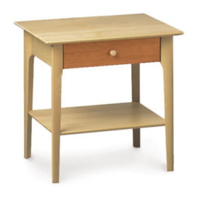 Sarah One Drawer Nightstand in Natural Maple & Natural Cherry
