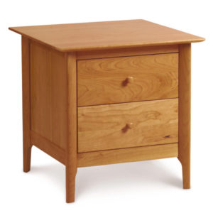 Sarah Two Drawer Nightstand in Natural Cherry (24")