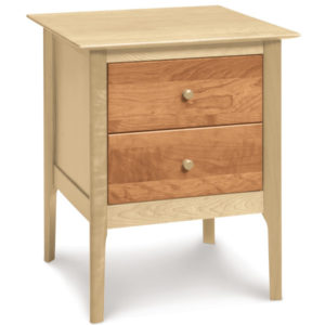 Sarah Two Drawer Nightstand in Natural Maple & Natural Cherry (28")