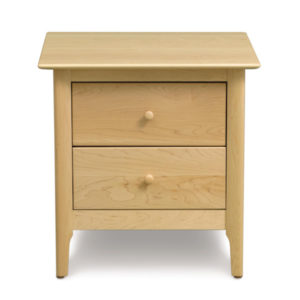 Sarah Two Drawer Nightstand in Natural Maple (24")