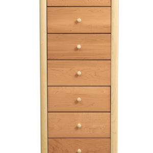 Sarah Seven Drawer Dresser in Natural Cherry and Natural Maple