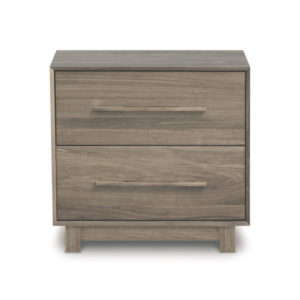 Sloane Two Drawer Nightstand in Weathered Ash