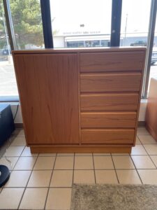 Gent's Chest 5 Drawer Teak Veneer Made by Mobican L 47.5 x W 20 x H 45.5