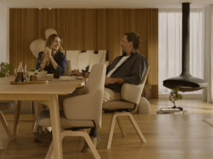 Stressless® Laurel D200 Low Back with Arms / Calido Light Beige / Oak